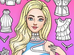 遊戲Girl Coloring Dress Up Games