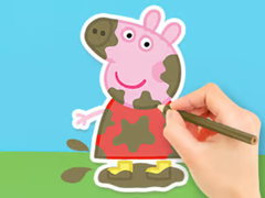 遊戲Coloring Book: Peppa In The Mud