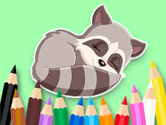 遊戲Coloring Book: Baby Raccoon