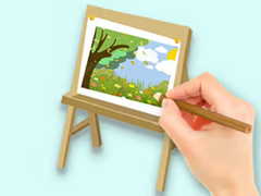 遊戲Coloring Book: Paysage Drawing Board