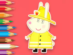 遊戲Coloring Book: Rabbit Firefighter