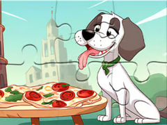 遊戲Jigsaw Puzzle: Dog Eating Pizza