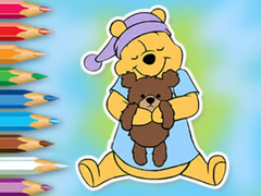 遊戲Coloring Book: Winnie With Toy Bear