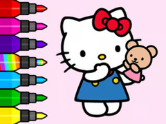 遊戲Coloring Book: Hello Kitty Teddy Bear