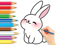 遊戲Coloring Book: Cute Rabbit