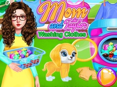 遊戲Mom And Taylor Washing Clothes