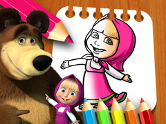 遊戲Masha & the Bear Coloring Book