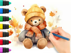 遊戲Coloring Book: Autumn Bear