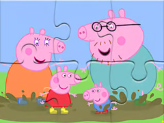 遊戲Jigsaw Puzzle: Peppa Pig Muddy Puddles
