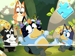 遊戲Jigsaw Puzzle: Bluey Pool Spa