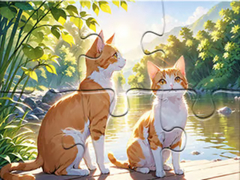 遊戲Jigsaw Puzzle: Cats In Pairs