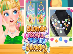 遊戲Blonde Sofia Making Jewelry