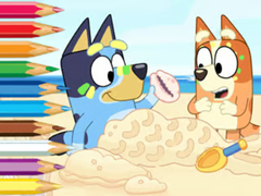 遊戲Coloring Book: Bluey On The Beach