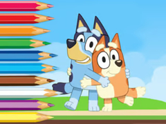 遊戲Coloring Book: Bluey And Bingo Holiday