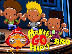 遊戲Monkey Go Happy Stage 880 New Monkeys On Block Theme
