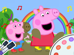 遊戲Coloring Book: Peppa Pig Muddy Funny
