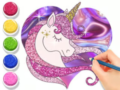 遊戲Coloring Book: Glowing Unicorn