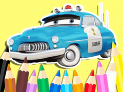 遊戲Coloring Book: Cars Sheriff