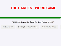 遊戲The Hardest Word Game