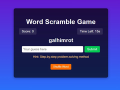 遊戲Word Scramble Game Challenge