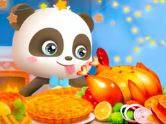 遊戲Jigsaw Puzzle: Little Panda Thanksgiving Feast