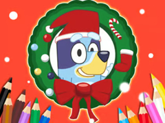 遊戲Coloring Book: Bluey Santa Claus