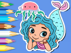 遊戲Coloring Book: Jellyfish Mermaid