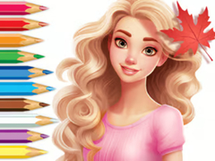 遊戲Coloring Book: Barbie Autumn Tale