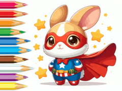 遊戲Coloring Book: Super Rabbit