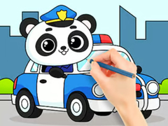 遊戲Coloring Book: Police Panda