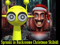 遊戲Sprunki in Backrooms Christmas Skibidi 