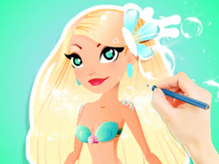 遊戲Coloring Book: Aqua Mermaid
