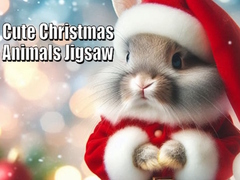 遊戲Cute Christmas Animals Jigsaw