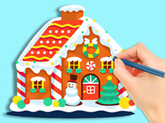 遊戲Coloring Book: Gingerbread Hut