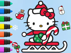 遊戲Coloring Book: Hello Kitty Christmas