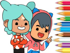遊戲Coloring Book: Toca Boca Friends
