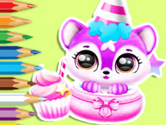 遊戲Coloring Book: Baby Fluff's Birthday