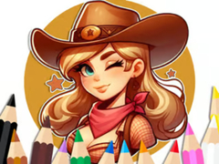 遊戲Coloring Book: Cowgirl