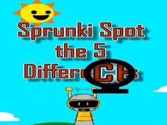 遊戲Sprunki Spot the 5 Differences