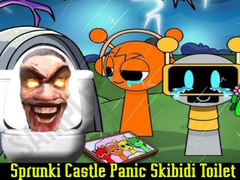 遊戲Sprunki Castle Panic Skibidi Toilet