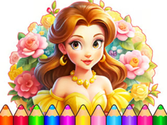 遊戲Coloring Book: Flower Dress Up