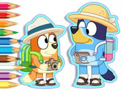 遊戲Coloring Book: Bluey Camping