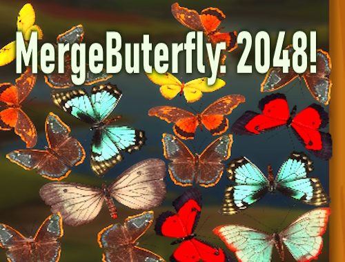 遊戲Mergebuterfly：2048！ 在線.