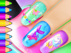 遊戲Coloring Book: Nail Art Salon