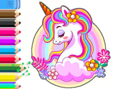 遊戲Coloring Book: Unicorn Garden