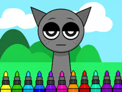 遊戲Coloring Book: Sprunki Incredibox Gray
