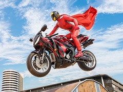 遊戲Real Motorbike Super Hero Stunt 3D