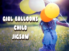 遊戲Girl Balloons Child Jigsaw