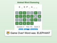 遊戲Animal Word Guessing Game
