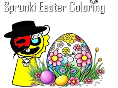 遊戲Sprunki Easter Coloring
